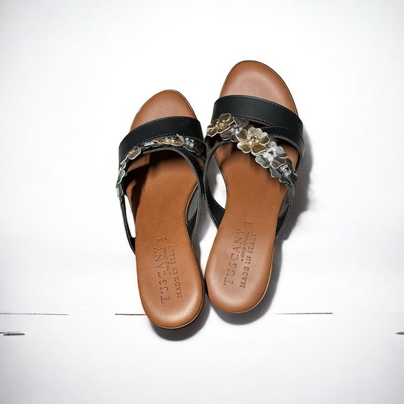 🌻NEW w.box Easy Street Bellefleur Tuscany Wedge Sandals Size 10 - Picture 7 of 12